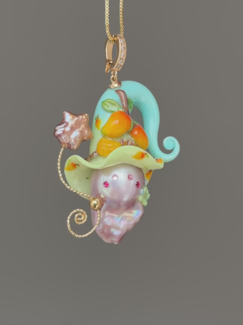 Mango Bloom Sprite Baroque Pearl Necklace SKU057P192