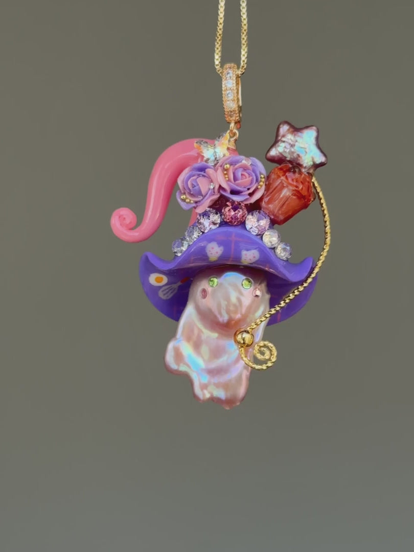Frosting Fantasy Sprite Baroque Pearl Necklace SKUE208