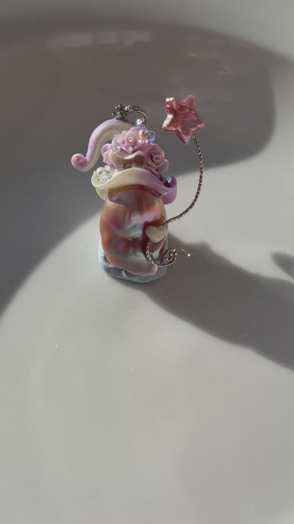 Hat Charms – Hand-Sculpted Mini Hat Pearl Necklace