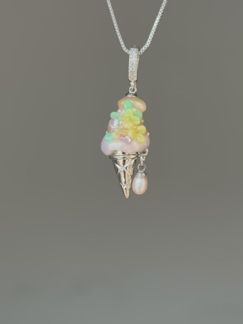 Lemon Confetti Scoop Baroque Pearl Necklace SKUCR31