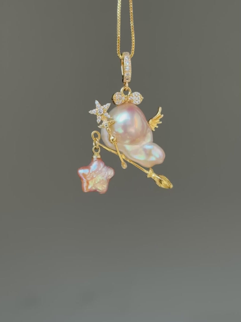 Starlight Sprite Baroque Pearl Necklace SKUE260