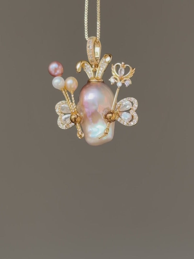 Fairy Crown Baroque Pearl Necklace SKUE53