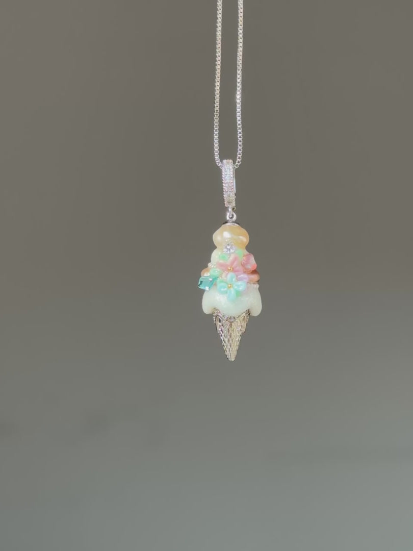 Citrus Cream Scoop Baroque Pearl Necklace SKUCR19