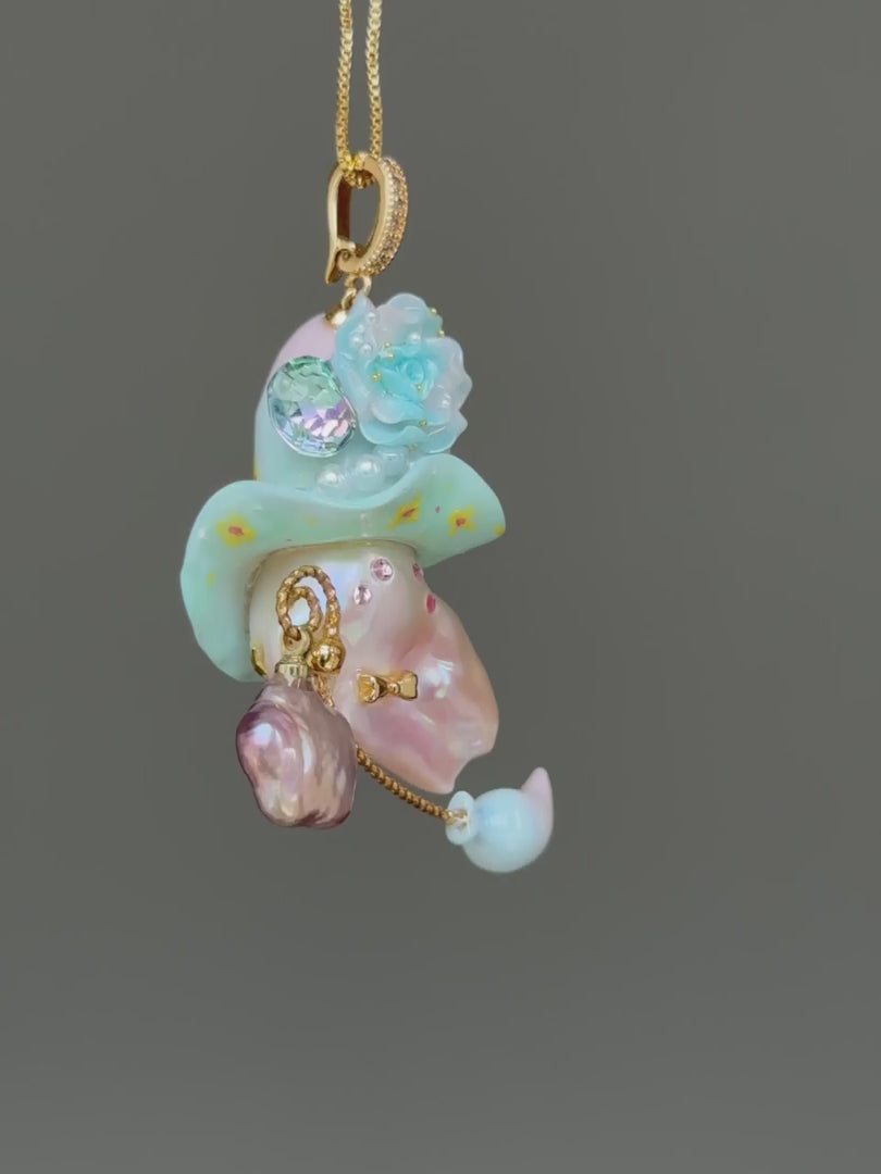 Little Daisy Sprite Baroque Pearl Necklace SKUE351