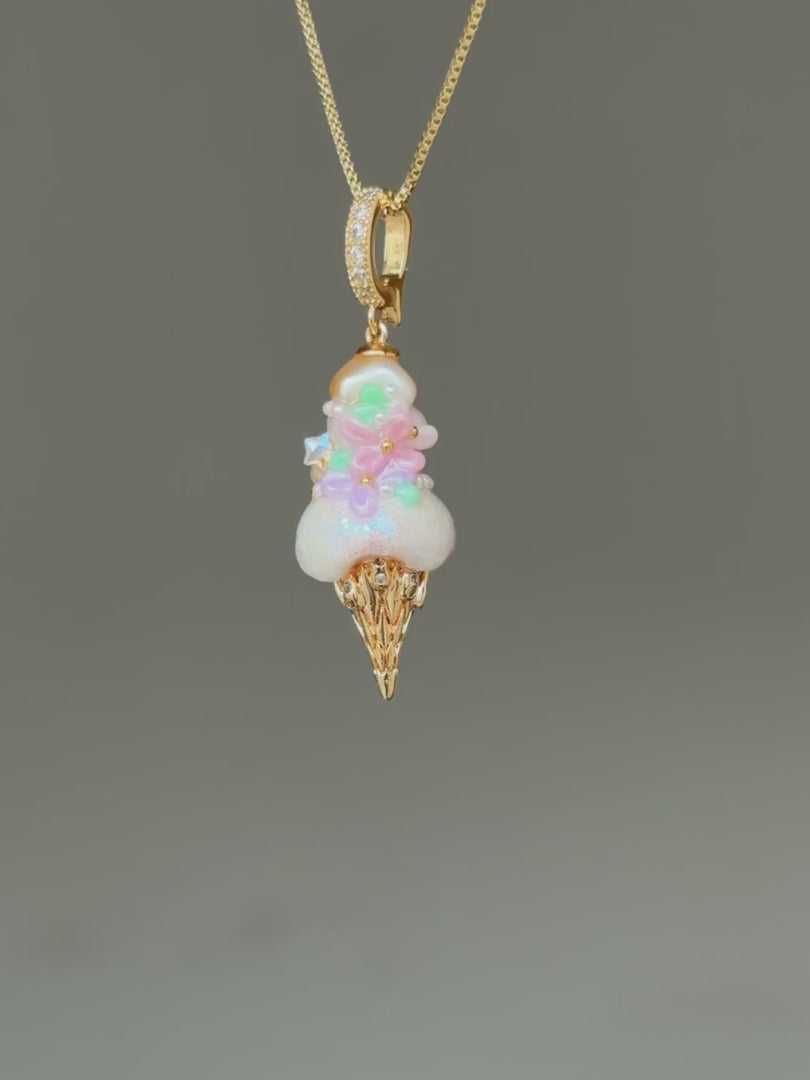 Pastel Bloom Scoop Baroque Pearl Necklace SKUCR18