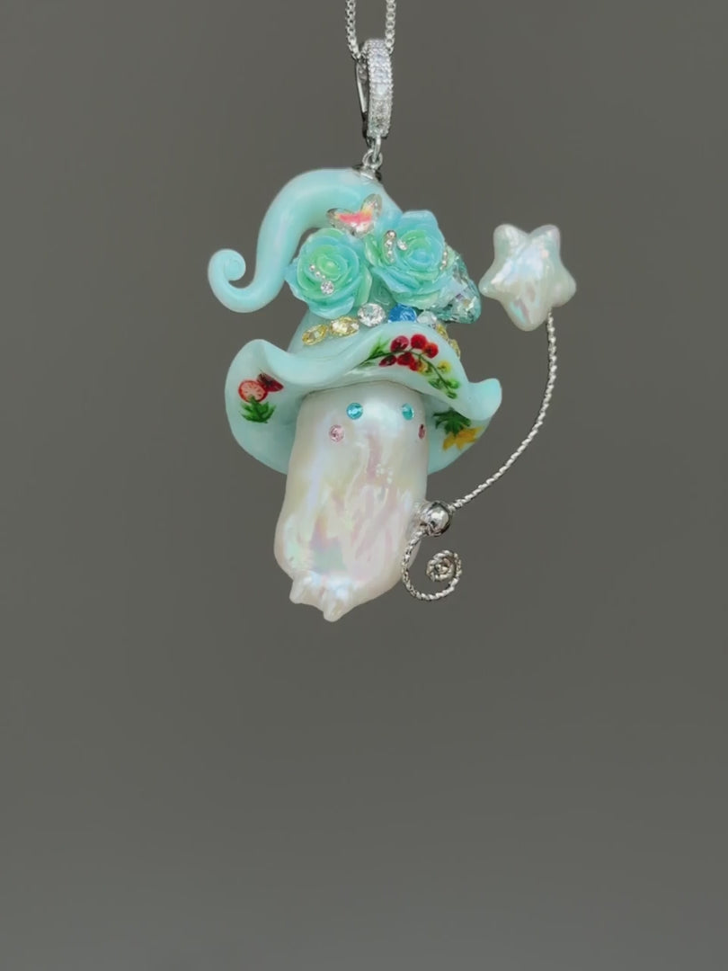 Cherry Tomato Sprite Baroque Pearl Necklace SKU141P139
